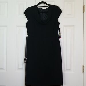 NWT Rafaella Classic Black Midi Dress
